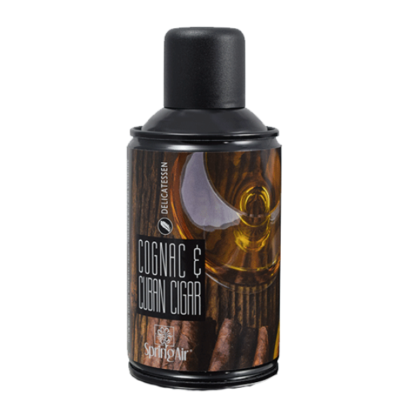 Парфумований ароматизатор повітря Cognac & Cuban Cigar - Коньяк і кубинська сигара - аерозоль Spring Air 250 мл 